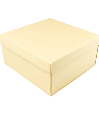 eco foil branded FSC luxury square hamper gift box