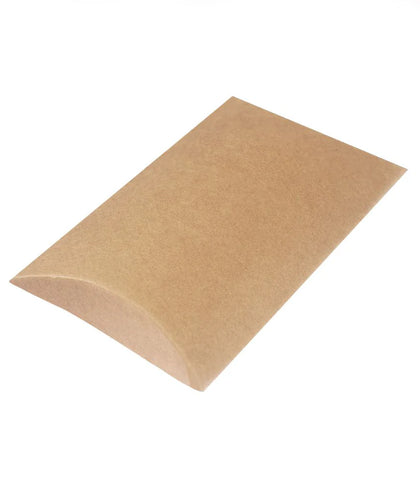 foil branded eco kraft pillow box