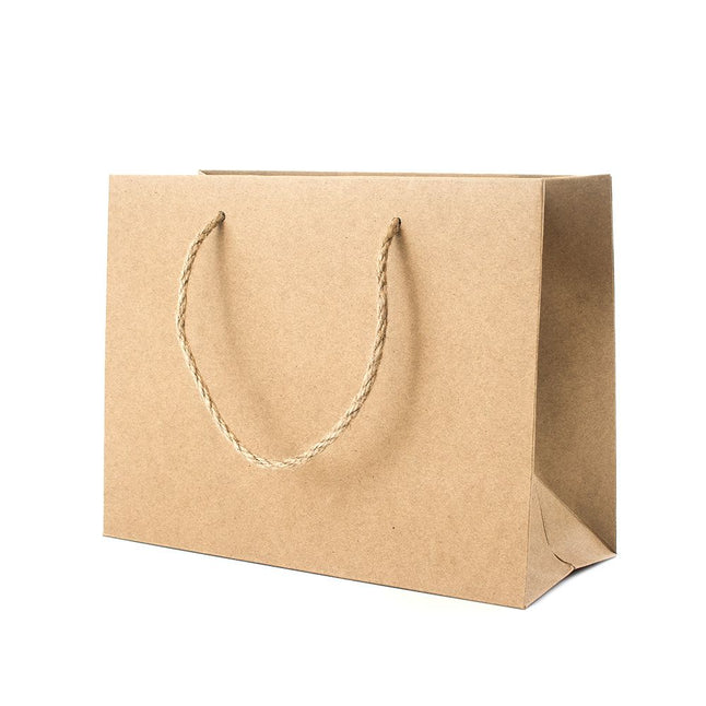 Kraft Branded Eco Kraft Gift Bag A7 | Landscape Paper Bag