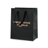 Black Foil Printed Eco Kraft Gift Bag A5 | Portrait Paper Bag