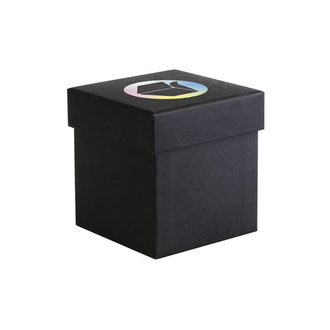 Black Digital Printed Luxury Rigid Candle Gift Box Small | Eco Kraft Box