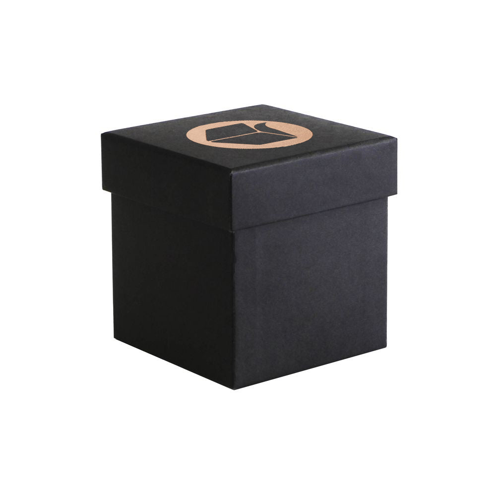 Black Foil Printed Luxury Rigid Candle Gift Box Small | Eco Kraft Box