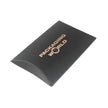 Black Foil Printed Eco Kraft Pillow Box Extra Small | Recyclable