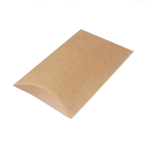 Kraft Branded Eco Kraft Pillow Box Extra Small | Recyclable