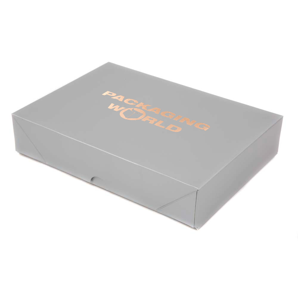 Silver Foil Printed Pop-Up Gift Box A4 | Affordable Flat Pack Box