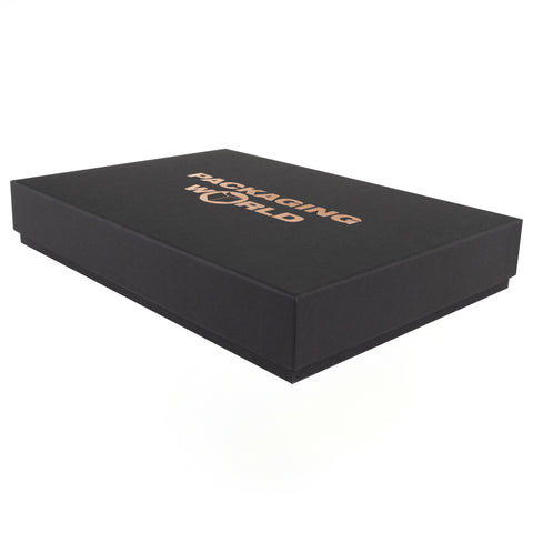 Black Foil Printed A4 Deep Luxury Rigid Presentation Gift Box