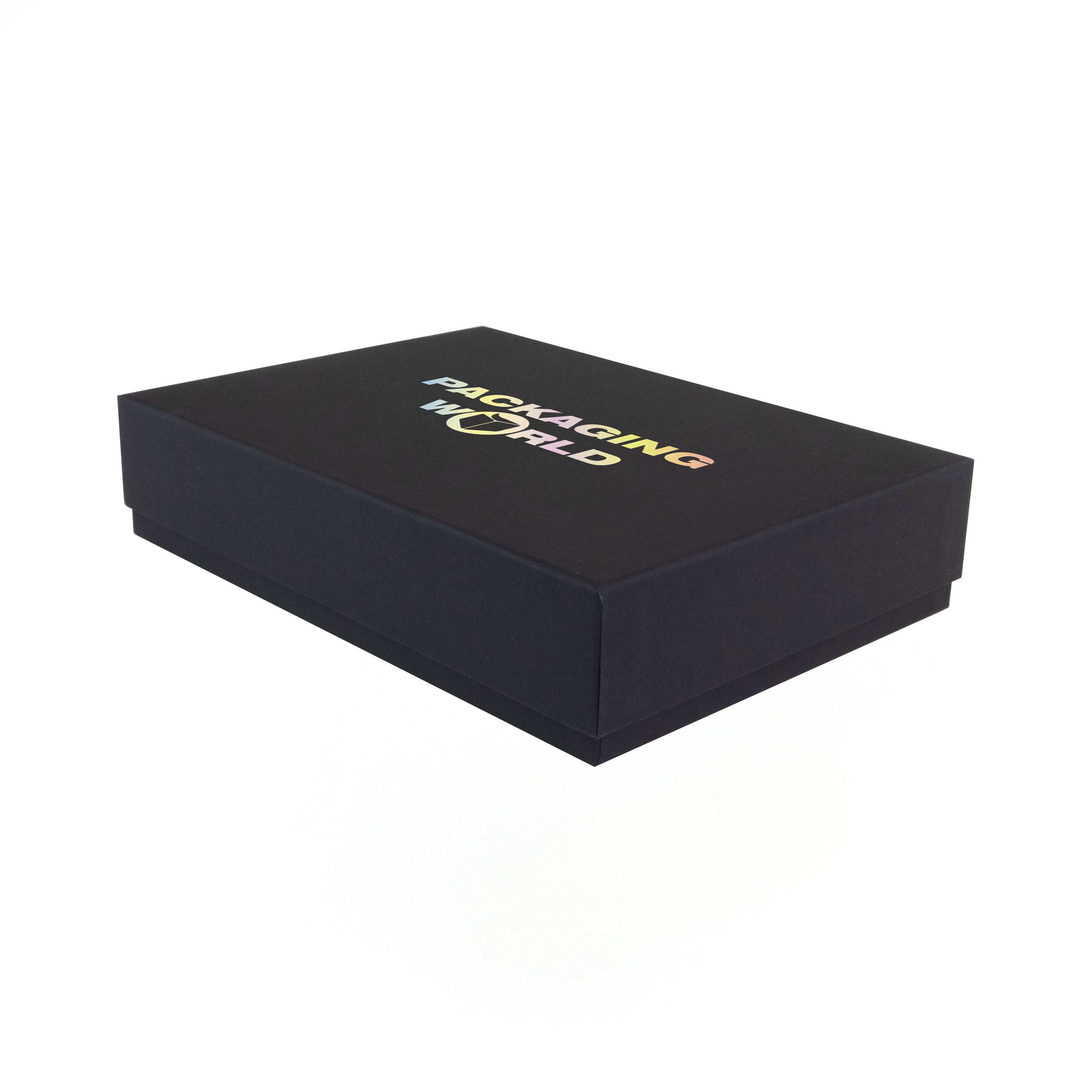 Black Digital Printed A5 Deep Luxury Rigid Presentation Gift Box