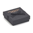 Black Foil Printed Pendant Earring Jewellery Box with Ribbon