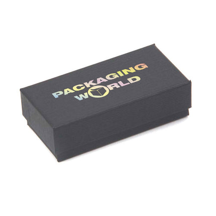 Black Digital Printed Cufflink Jewellery Gift Box